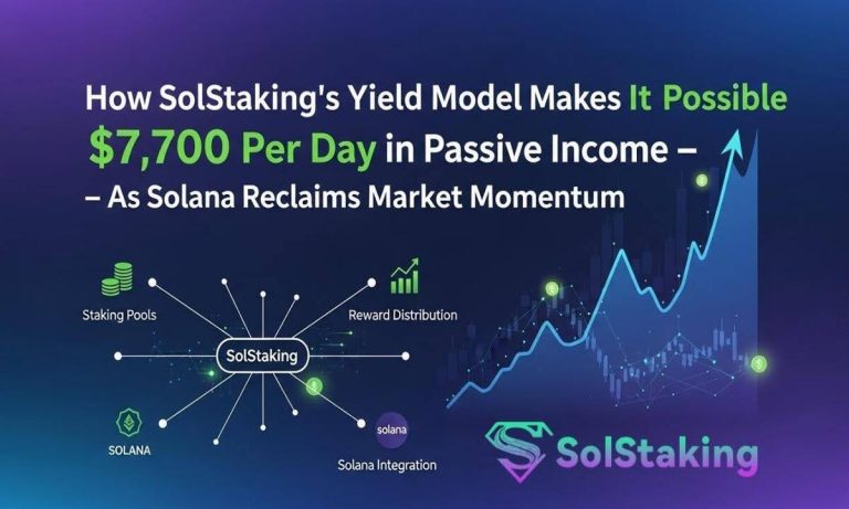 How SolStaking’s Yield Model Makes It Possible To Earn $7,700 Per Day In Passive Income — As Solana Reclaims Market Momentum How SolStaking’s Yield Model Makes It Possible To Earn $7,700 Per Day In Passive Income — As Solana Reclaims Market Momentum