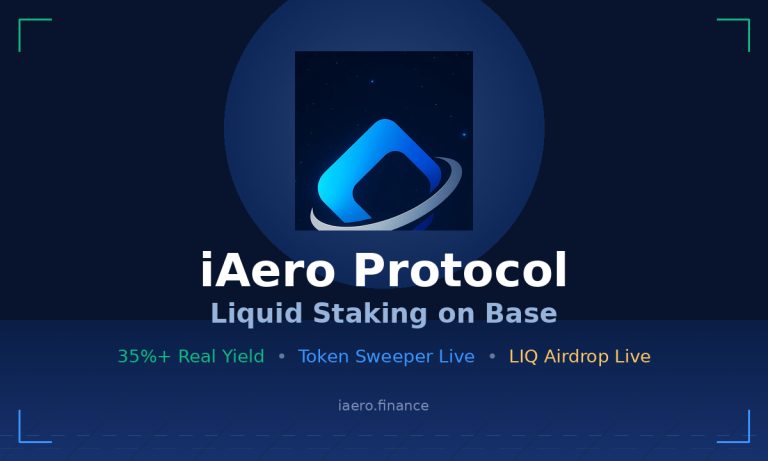 IAero Protocol Launches Token Sweeper, Distributes 5% Of LIQ Supply To Stakers IAero Protocol Launches Token Sweeper, Distributes 5% Of LIQ Supply To Stakers