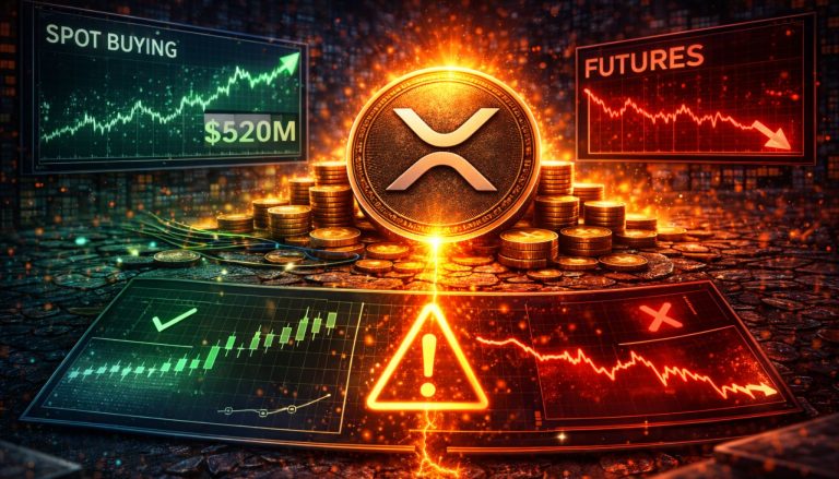 XRP Spot Buying Hits $520M While Futures Stay Negative. Here Is the Signal To Watch For A Real Move